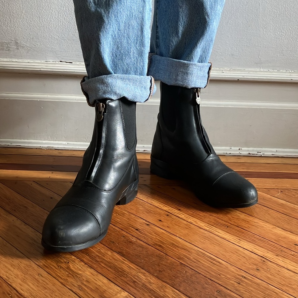Ariat Black Womens Heritage IV Zip Waterproof Insulated Paddock Riding Boots 9.5
